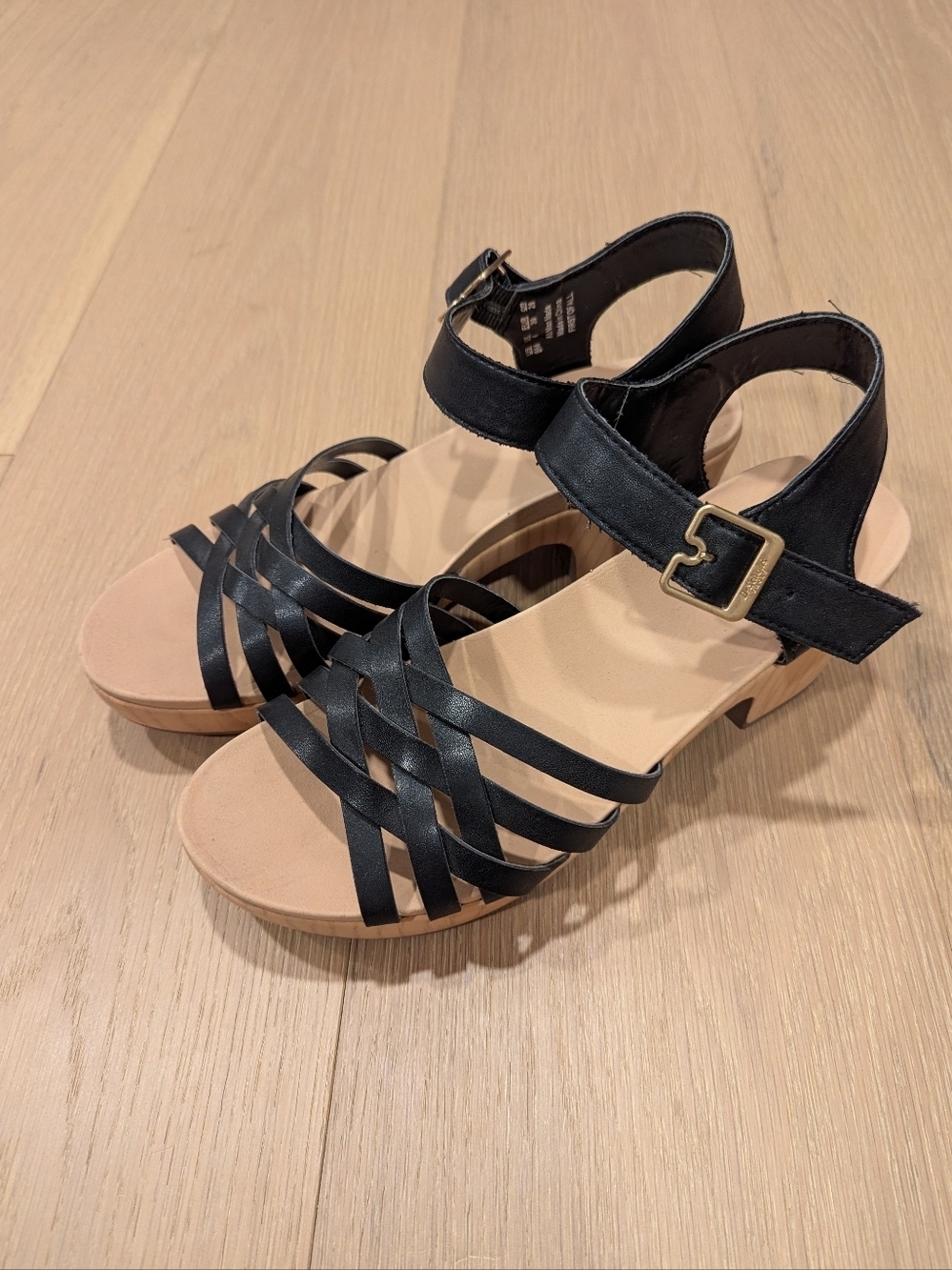 Black Ankle-Strap Sandals